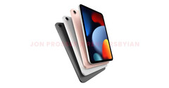 Un render del iPad Mini 6. (Fuente: FrontPageTech)