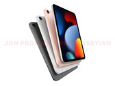 Un render del iPad Mini 6. (Fuente: FrontPageTech)