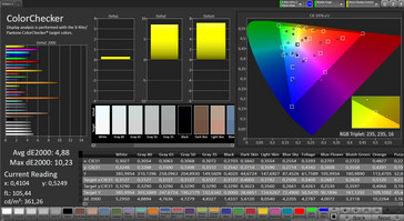CalMAN Precisión de color (espacio de color de destino sRGB)