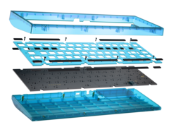 CannonKeys Photon Teal despiece construcción