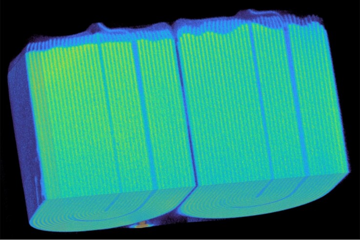 Tomografía de Lumafield del Haribo Power Bank 20.000 mAh. (Fuente de la imagen: Lumafield)