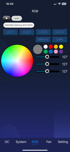 Ajustes RGB
