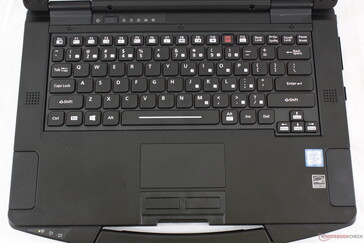 La disposición del teclado es casi la misma que en el Toughbook 54, pero ahora la cubierta se puede reemplazar si es necesario.