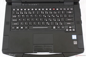 La disposición del teclado es casi la misma que en el Toughbook 54, pero ahora la cubierta se puede reemplazar si es necesario.