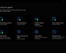 El panel de control de la aplicación «Seguridad de Windows», en el que se muestra el menú «Seguridad de un vistazo».