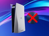La consola PS6 junto a un disco de videojuegos