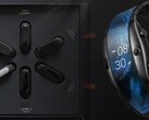 Una Xiaomi Mi Band X podría parecer una combinación de una de las Mi Bands con la Nubia Alpha. (Fuente de la imagen: Xiaomi/Nubia - editado)