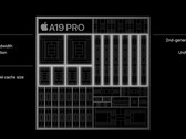 La Apple A19 Pro es ligeramente más pequeña que su predecesora (fuente de la imagen: Apple)