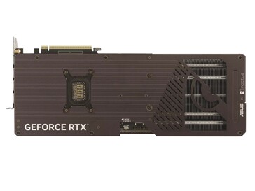 Placa trasera Asus GeForce RTX 5080 16GB GDDR7 Noctua OC Edition. (Fuente de la imagen: Asus)