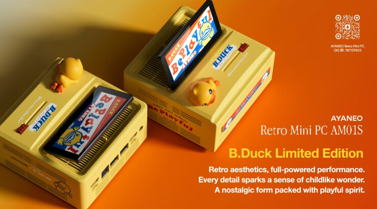El Ayaneo AM01S también estará disponible en una opción de color B.Duck Limited Edition. (Fuente de la imagen: Ayaneo)