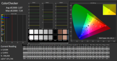 CalMAN - ColorChecker (después de la calibración)