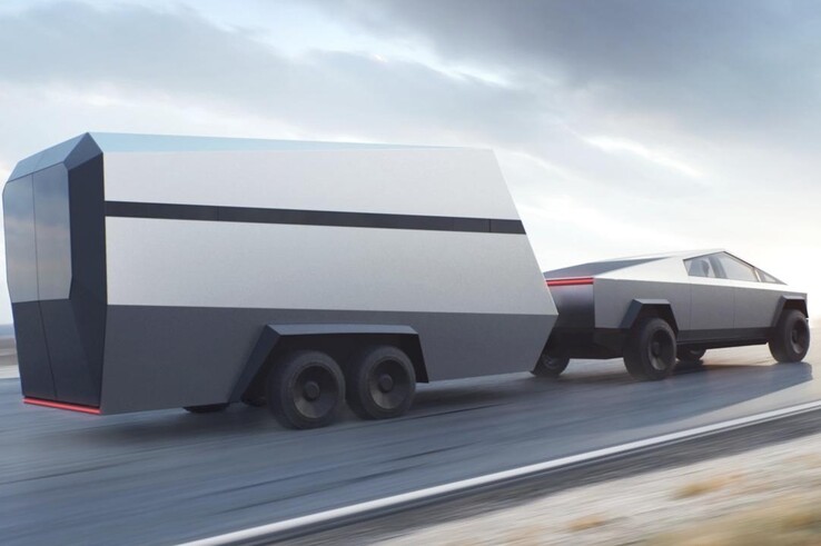 En remolque es donde el Cybertruck se anota una clara victoria frente al F-150 Lightning, pero aún están por ver las implicaciones para la autonomía. (Fuente de la imagen: Tesla)