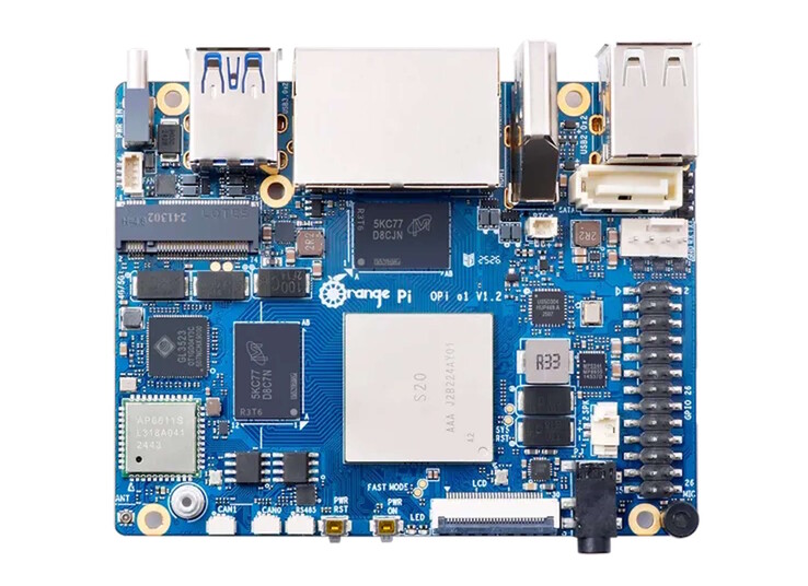 Una característica poco habitual en un SBC: Se incluye un conector SATA dedicado