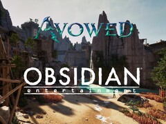 Se muestra el cartel de Avowed y Obsidian Entertainment