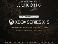 Mito Negro: Wukong Xbox Serie X y Serie S anuncio de lanzamiento. (Fuente de la imagen: Black Myth: Wukong en X)