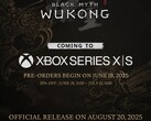 Mito Negro: Wukong Xbox Serie X y Serie S anuncio de lanzamiento. (Fuente de la imagen: Black Myth: Wukong en X)