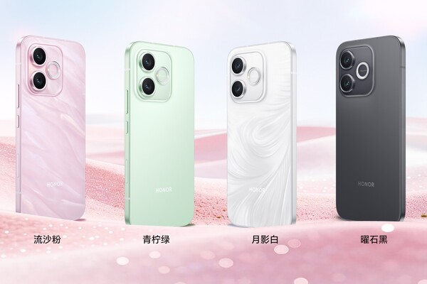 La Honor X80i está disponible en cuatro colores.