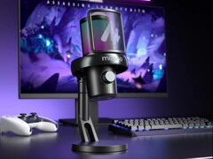 El micrófono inalámbrico DM40 Pro de Maono está disponible en color negro (en la imagen) y blanco. (Fuente de la imagen: Maono)