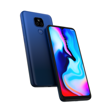 El Motorola Moto E7 Plus en Azul Marino. (Fuente de la imagen: Motorola)