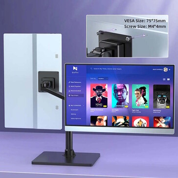 El monitor portátil de 15 pulgadas es compatible con los soportes VESA