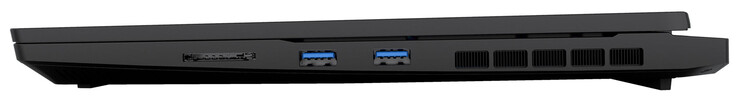 Lado derecho: Lector de tarjetas SD, 2x USB 3.2 Gen 1 (USB-A)