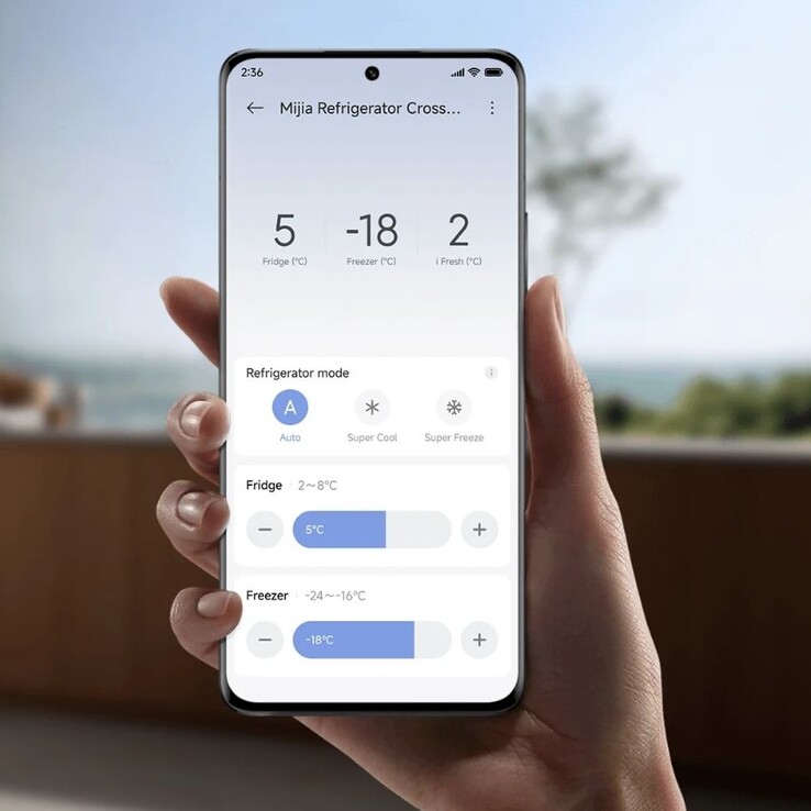 El nuevo frigorífico Mijia Cross Door 502L de Xiaomi puede controlarse a través de la app de la marca (en la imagen). (Fuente de la imagen: Xiaomi)