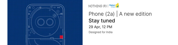 Nada confirma que una actualización del Teléfono (2a) está en camino. (Fuente: Nothing vía Flipkart)