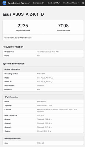 (Fuente de la imagen: Geekbench)