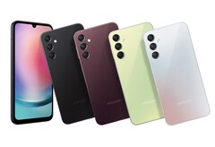 Samsung venderá el Galaxy A24 en cuatro colores, pero no necesariamente en todos los mercados. (Fuente de la imagen: Samsung)