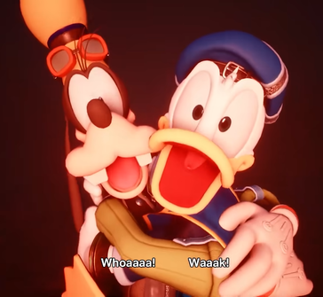 Donald y Goofy aparecen al final del tráiler.