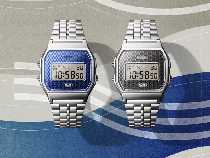 Los relojes Casio A159WEVJ-2 (izquierda) y A159WEVJ-7 (derecha)