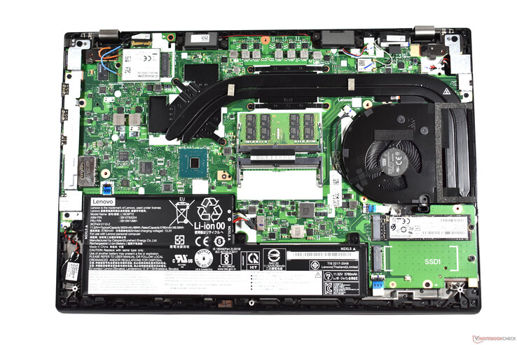 Vista del interior del Lenovo ThinkPad T15p Gen 1