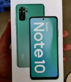 El Redmi Note 10 podría tener una pantalla AMOLED, según el embalaje filtrado. (Fuente de la imagen: @yabhishekhd)