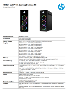Especificaciones del HP Omen 45L (imagen de HP)