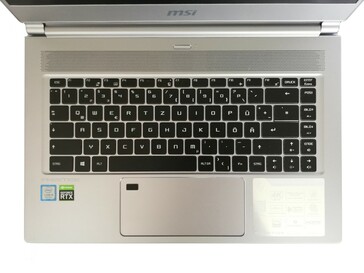 MSI P65 Creator 9SF - teclado