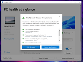 La nueva aplicación PC Health Check es más detallada que la versión original. (Fuente de la imagen: NotebookCheck)
