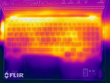 Prueba de esfuerzo de temperaturas superficiales (arriba)