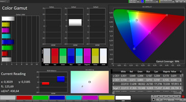 CalMAN: Espacio de color - espacio de color de destino sRGB