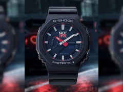 Una imagen de primer plano del nuevo modelo de la rumoreada colaboración Casio G-Shock x Nissan GT-R.