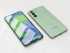 El Galaxy A83, si Samsung lanza un dispositivo de este tipo, es un contendiente para el Dimensity 9000. (Fuente: LetsGoDigital)