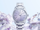 El Grand Seiko SBGW323 cuenta con una suave y hermosa esfera púrpura con motivos del monte Iwate inspirada en la flor kiri (Fuente de la imagen: Grand Seiko)