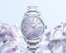 El Grand Seiko SBGW323 cuenta con una suave y hermosa esfera púrpura con motivos del monte Iwate inspirada en la flor kiri (Fuente de la imagen: Grand Seiko)