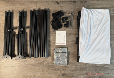 Las piezas individuales antes del montaje