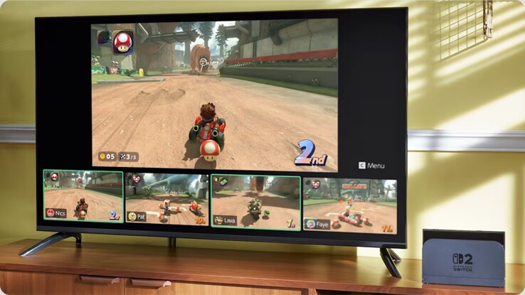 Uso de memoria de GameChat en Nintendo Switch 2 (Fuente de la imagen: Nintendo of America)