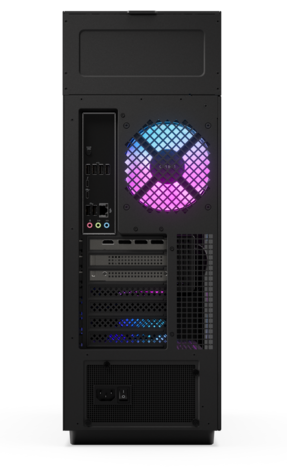 HP Omen Max 45L: E/S trasera. (Fuente de la imagen: HP)