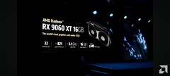 AMD ha mostrado oficialmente la GPU Radeon Rx 9060 XT en Computex 2025 (fuente de la imagen: AMD)