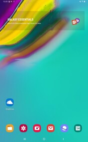 Pantalla de inicio y widgets predeterminados