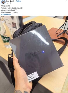 La publicación de Facebook en la que se muestra la caja del próximo Vivo X500
