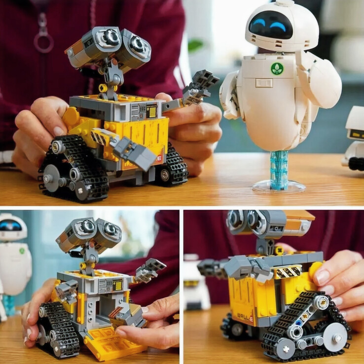Una imagen que muestra a WALL-E y EVE en LEGO. (Fuente de la imagen: Magazineluiza)