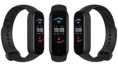 El Amazfit Band 5 viene en negro de medianoche. (Fuente de la imagen: Amazfit - editado)